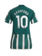 Billige Manchester United Marcus Rashford #10 Bortedrakt Dame 2023-24 Kortermet